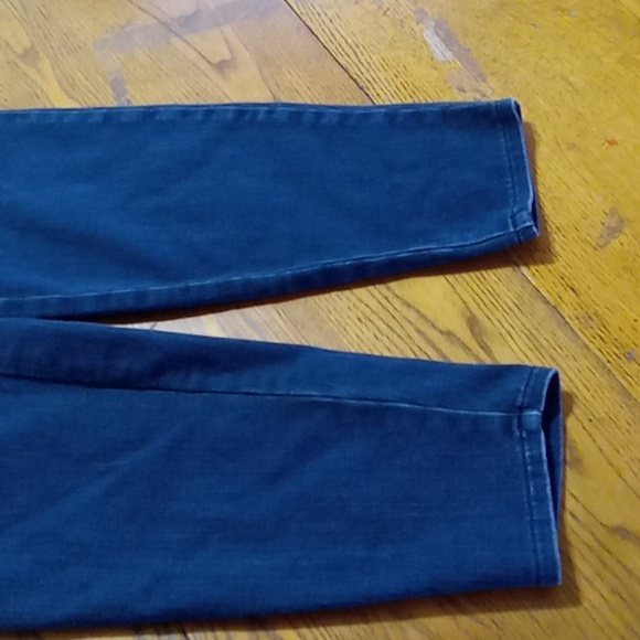 J.Jill WOMENS JEANS 14 DENIM Pants Preowned BLUE Faded Work High Rise Leggings - Picture 5 of 9